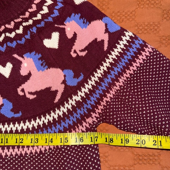 Modcloth Unicorn Fair Isle Sweater - Picture 6 of 7